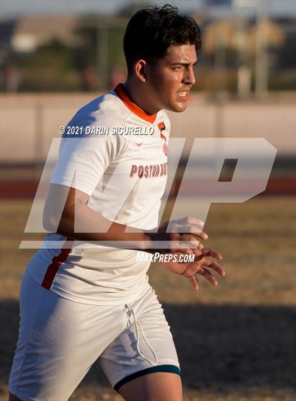 Thumbnail 2 in Poston Butte vs American Leadership Academy - Ironwood (Desert Ridge Cactus Cup Tournament) photogallery.