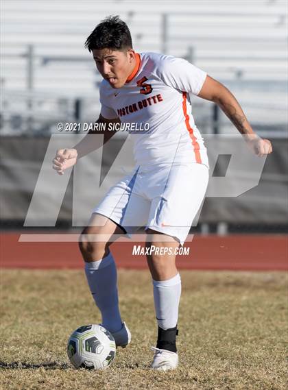 Thumbnail 1 in Poston Butte vs American Leadership Academy - Ironwood (Desert Ridge Cactus Cup Tournament) photogallery.