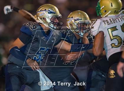 Thumbnail 2 in St. John Bosco vs. Long Beach Poly photogallery.