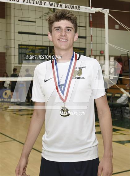 Thumbnail 3 in Clovis vs. Notre Dame (SO) (CIF SoCal Regional D2 Final) photogallery.