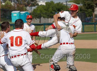 Thumbnail 3 in Buhach Colony vs. Jesuit (CIF SJS D1 Final - Game 3) photogallery.