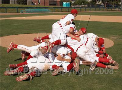 Thumbnail 2 in Buhach Colony vs. Jesuit (CIF SJS D1 Final - Game 3) photogallery.