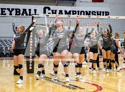 Thumbnail 2 in Fayetteville vs. Sulphur Bluff (UIL Volleyball 1A Semi-Finals) photogallery.
