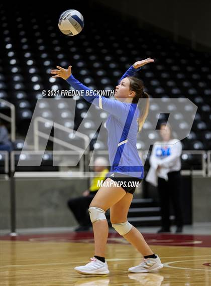 Thumbnail 3 in Fayetteville vs. Sulphur Bluff (UIL Volleyball 1A Semi-Finals) photogallery.