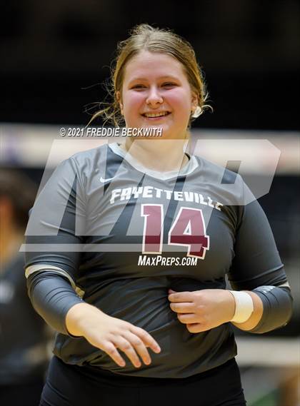Thumbnail 1 in Fayetteville vs. Sulphur Bluff (UIL Volleyball 1A Semi-Finals) photogallery.