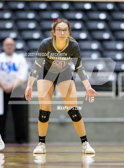 Thumbnail 3 in Fayetteville vs. Sulphur Bluff (UIL Volleyball 1A Semi-Finals) photogallery.