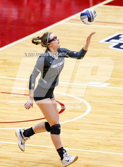 Thumbnail 1 in Fayetteville vs. Sulphur Bluff (UIL Volleyball 1A Semi-Finals) photogallery.
