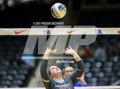 Thumbnail 3 in Fayetteville vs. Sulphur Bluff (UIL Volleyball 1A Semi-Finals) photogallery.