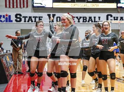Thumbnail 1 in Fayetteville vs. Sulphur Bluff (UIL Volleyball 1A Semi-Finals) photogallery.
