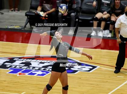 Thumbnail 2 in Fayetteville vs. Sulphur Bluff (UIL Volleyball 1A Semi-Finals) photogallery.