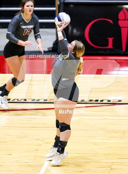 Thumbnail 2 in Fayetteville vs. Sulphur Bluff (UIL Volleyball 1A Semi-Finals) photogallery.