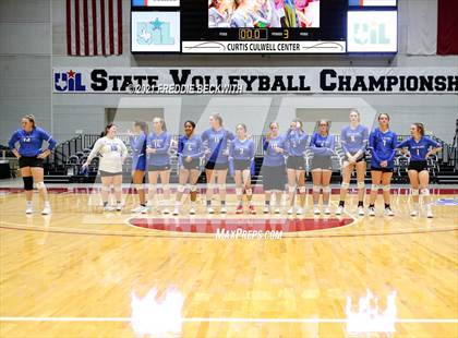 Thumbnail 2 in Fayetteville vs. Sulphur Bluff (UIL Volleyball 1A Semi-Finals) photogallery.