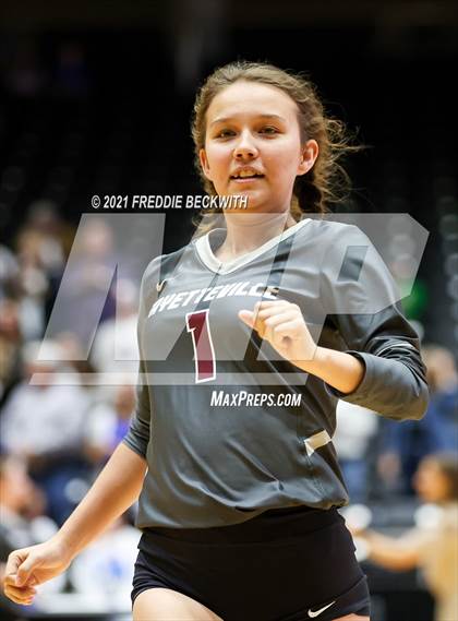 Thumbnail 3 in Fayetteville vs. Sulphur Bluff (UIL Volleyball 1A Semi-Finals) photogallery.