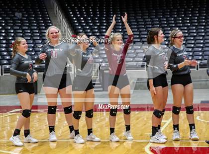 Thumbnail 2 in Fayetteville vs. Sulphur Bluff (UIL Volleyball 1A Semi-Finals) photogallery.