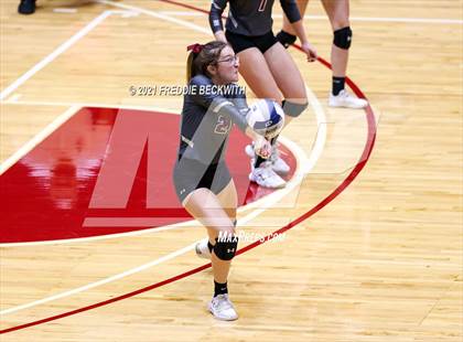 Thumbnail 3 in Fayetteville vs. Sulphur Bluff (UIL Volleyball 1A Semi-Finals) photogallery.