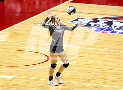 Thumbnail 2 in Fayetteville vs. Sulphur Bluff (UIL Volleyball 1A Semi-Finals) photogallery.