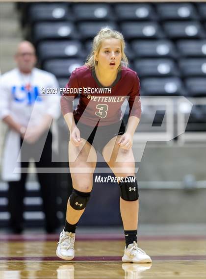 Thumbnail 2 in Fayetteville vs. Sulphur Bluff (UIL Volleyball 1A Semi-Finals) photogallery.