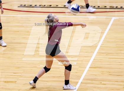 Thumbnail 1 in Fayetteville vs. Sulphur Bluff (UIL Volleyball 1A Semi-Finals) photogallery.
