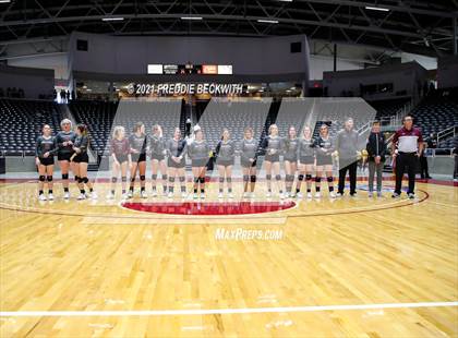 Thumbnail 3 in Fayetteville vs. Sulphur Bluff (UIL Volleyball 1A Semi-Finals) photogallery.