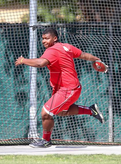 Thumbnail 2 in CIF State Track & Field Championships (Boys Discus) photogallery.