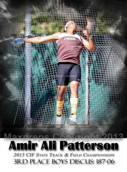 Thumbnail 3 in CIF State Track & Field Championships (Boys Discus) photogallery.