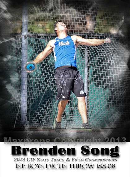 Thumbnail 1 in CIF State Track & Field Championships (Boys Discus) photogallery.