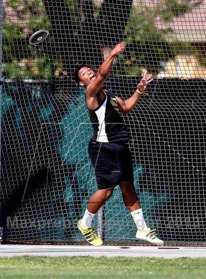Thumbnail 2 in CIF State Track & Field Championships (Boys Discus) photogallery.