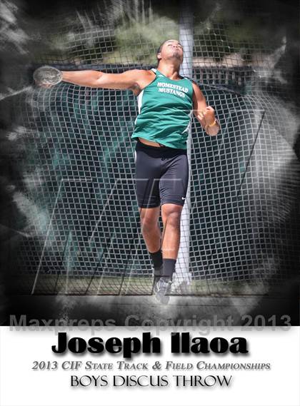 Thumbnail 2 in CIF State Track & Field Championships (Boys Discus) photogallery.