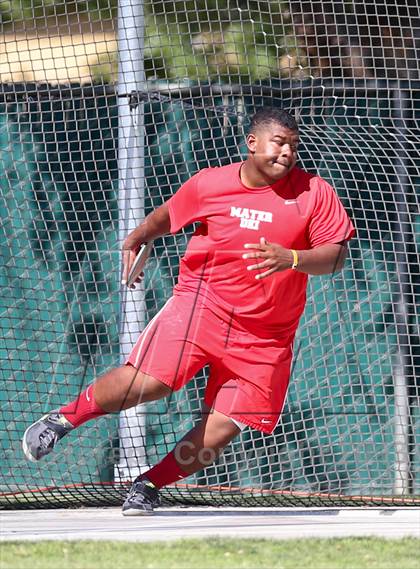 Thumbnail 1 in CIF State Track & Field Championships (Boys Discus) photogallery.