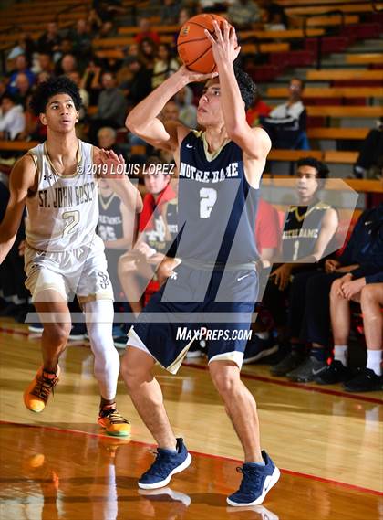 Thumbnail 1 in St. John Bosco vs. Notre Dame (SO) (Nike Extravaganza) photogallery.