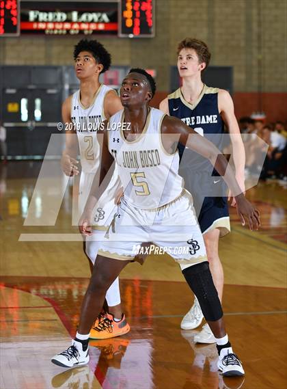 Thumbnail 2 in St. John Bosco vs. Notre Dame (SO) (Nike Extravaganza) photogallery.