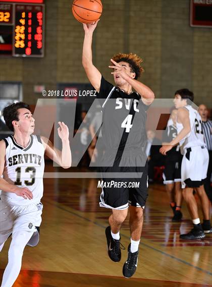 Thumbnail 2 in Saddleback Valley Christian vs. Servite (Nike Extravaganza) photogallery.