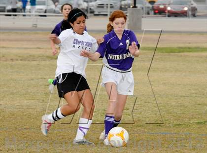 Thumbnail 1 in Notre Dame Prep vs. Copper Canyon (Deer Valley Tournament) photogallery.