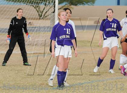 Thumbnail 1 in Notre Dame Prep vs. Copper Canyon (Deer Valley Tournament) photogallery.