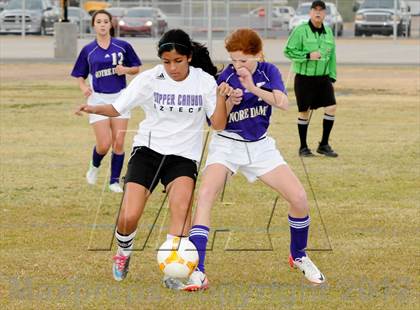 Thumbnail 2 in Notre Dame Prep vs. Copper Canyon (Deer Valley Tournament) photogallery.