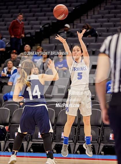 Thumbnail 2 in Rolling Hills Prep vs. Woodside Priory (CIF State D4 Final) photogallery.