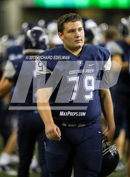 Thumbnail 3 in Eastside Catholic vs Gonzaga Prep (Emerald City Kickoff Classic) photogallery.