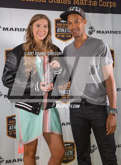 Thumbnail 1 in Marines H.S. Female Athlete of the Year - Thayer Hall  photogallery.