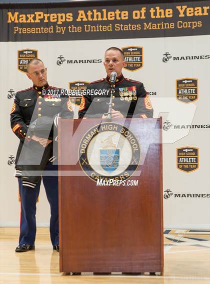 Thumbnail 1 in Marines H.S. Female Athlete of the Year - Thayer Hall  photogallery.