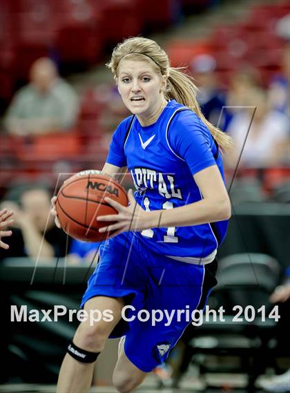 Thumbnail 3 in Brookside Christian vs Capital Christian (CIF SJS D5 Final) photogallery.