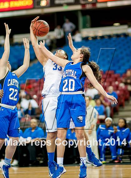 Thumbnail 2 in Brookside Christian vs Capital Christian (CIF SJS D5 Final) photogallery.