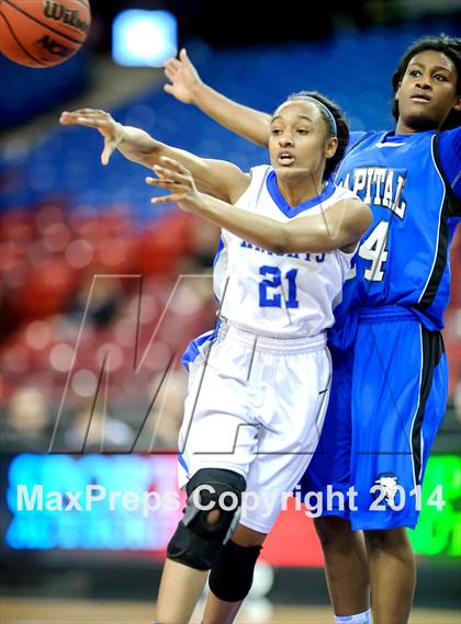 Thumbnail 1 in Brookside Christian vs Capital Christian (CIF SJS D5 Final) photogallery.