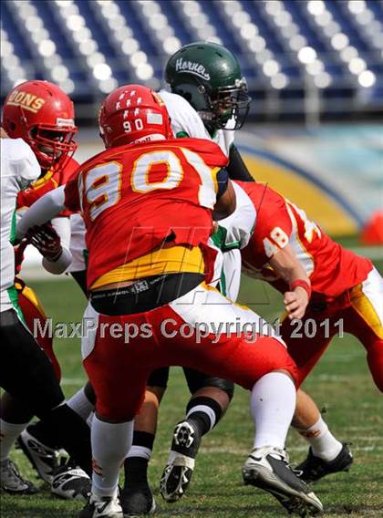 Thumbnail 1 in Cathedral Catholic vs Lincoln (CIF SDS D3 Final) photogallery.