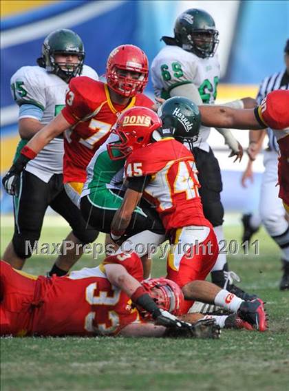 Thumbnail 2 in Cathedral Catholic vs Lincoln (CIF SDS D3 Final) photogallery.