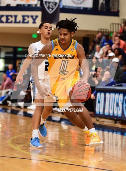 Thumbnail 2 in Huntington St. Joseph Prep vs. Berkeley Prep (ARS/Rescue Rooter National Hoopfest) photogallery.