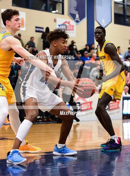 Thumbnail 2 in Huntington St. Joseph Prep vs. Berkeley Prep (ARS/Rescue Rooter National Hoopfest) photogallery.