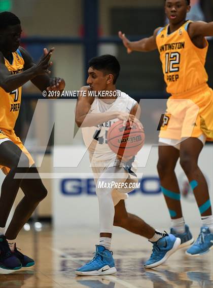 Thumbnail 3 in Huntington St. Joseph Prep vs. Berkeley Prep (ARS/Rescue Rooter National Hoopfest) photogallery.