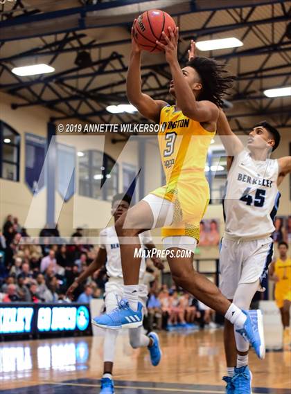 Thumbnail 1 in Huntington St. Joseph Prep vs. Berkeley Prep (ARS/Rescue Rooter National Hoopfest) photogallery.