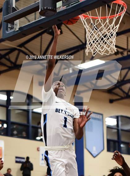 Thumbnail 2 in Huntington St. Joseph Prep vs. Berkeley Prep (ARS/Rescue Rooter National Hoopfest) photogallery.