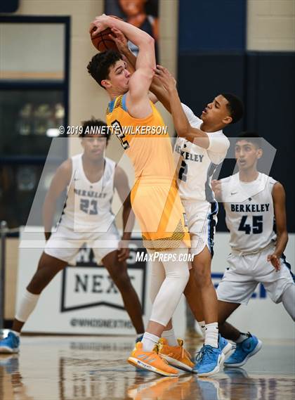 Thumbnail 3 in Huntington St. Joseph Prep vs. Berkeley Prep (ARS/Rescue Rooter National Hoopfest) photogallery.